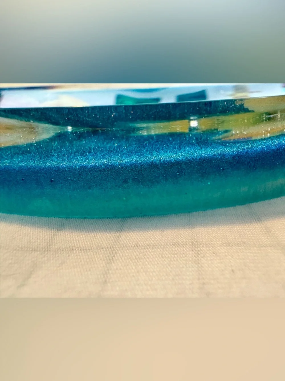 Handmade Resin Glitter Fish Soapdish Soap Holder Dish
